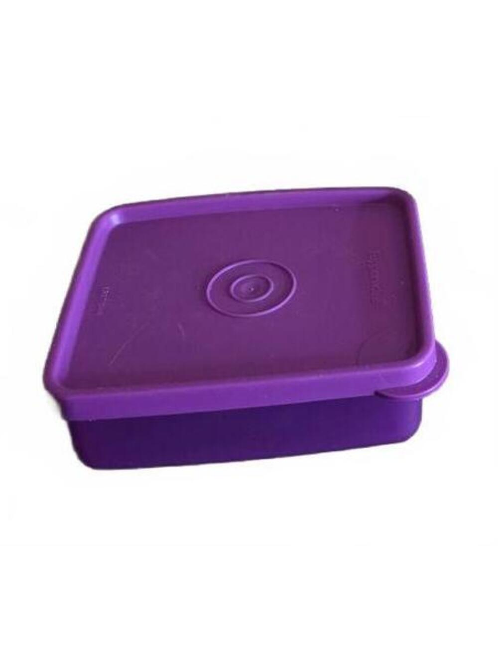 Purple Tupperware Square Away Mini Container Sandwich Keeper